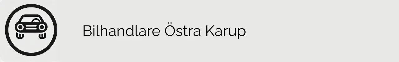 Bilhandlare Östra Karup